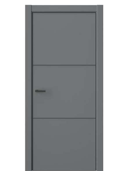 Двери WestStyle  "IN 26" Альпийская Ночь /алюм.кромка  ДГ