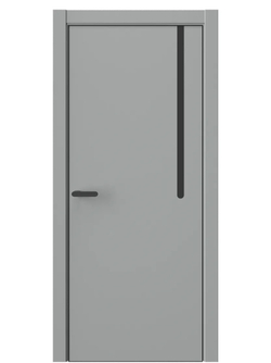 Двери WestStyle  "IN М1.2" Серая Гавань /молдинг /алюм.кромка  ДГ