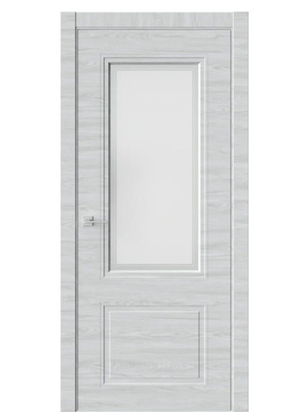 Двери WestStyle Eliss 4 Дуб амбер горизонт /белое сатинат  ДО