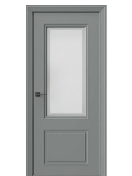 Двери WestStyle Eliss 4 Морская галька /белое сатинат  ДО