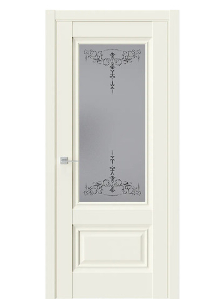 Двери WestStyle  "Ch 8"  Emlayer бежевый/ графит сатинат ДО