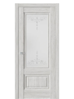 Двери WestStyle  "Ch 8"  Дуб оксфорд/ белое сатинат ДО