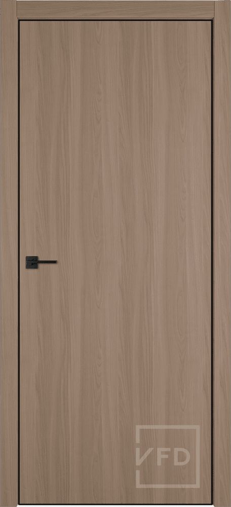 Межкомнатные двери ВФД "URBAN Z" Cherry Wood 4х4 BE / Black Edge (Алюминиевая кромка) ДГ