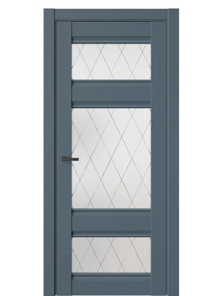 Двери WestStyle  "ChЕ 10" Океанская Волна/ белое сатинат ДО