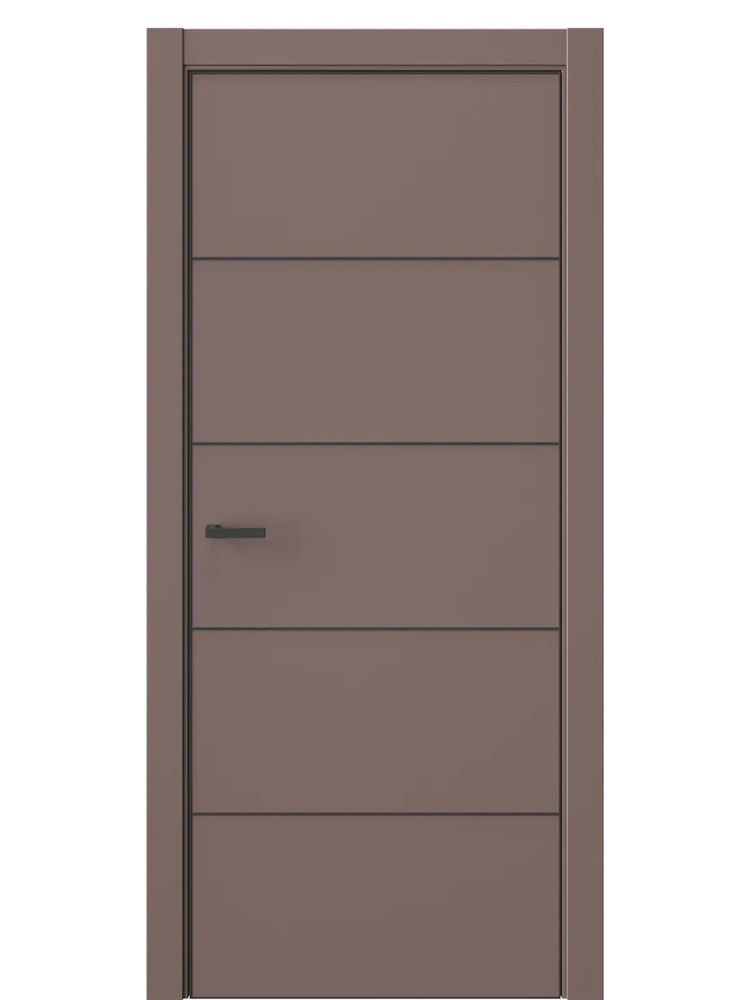 Двери WestStyle  "IN 27" Милкшейк /алюм.кромка  ДГ