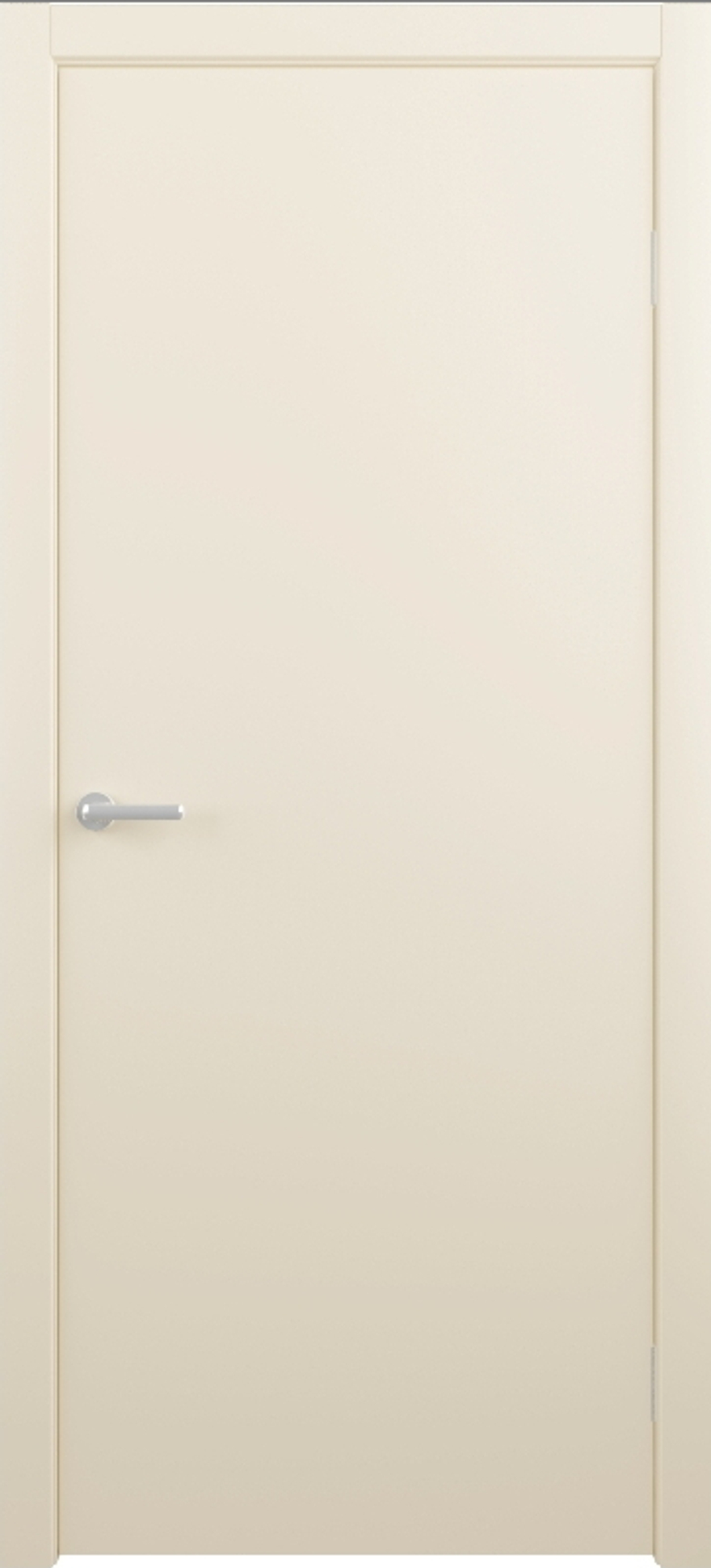 Межкомнатные двери ALBERO "Геометрия 1" (С защелкой магнитной) Эмаль Латте (ДГ)