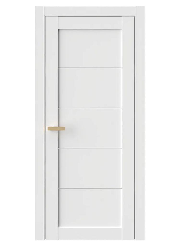 Межкомнатные двери WestStyle  RL 1 Emlayer Белый /Белое Сатинат ДО