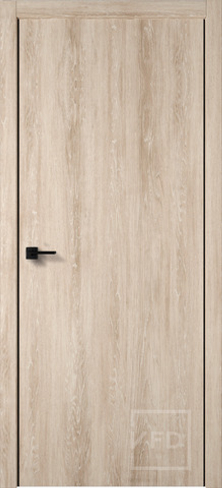 Межкомнатные двери ВФД "URBAN Z" Sand Vellum 4х4 BE /black edge (Алюминиевая кромка) ДГ