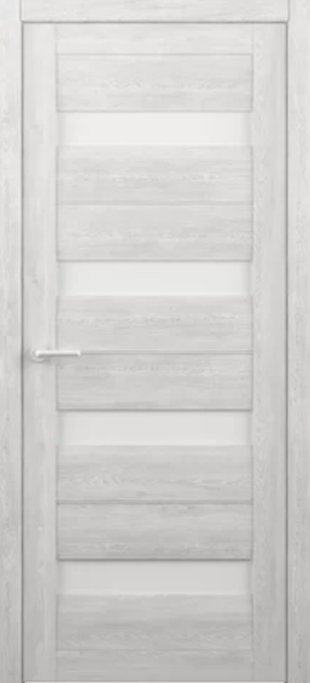 Межкомнатные двери ALBERO "Барселона" Дуб нордик/Мателюкс белый (ДО)