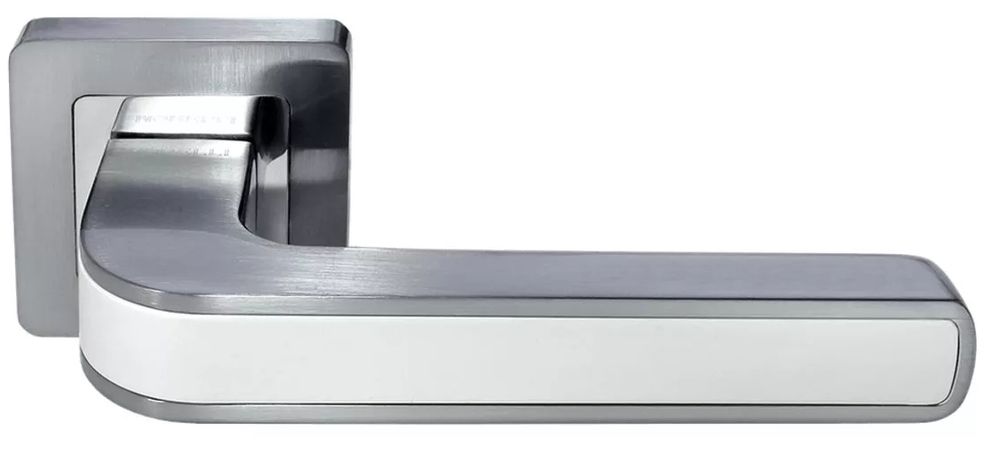 Дверные ручки pallini "токио" origin pal-126-rs sc/w цвет - матовый хром/белый