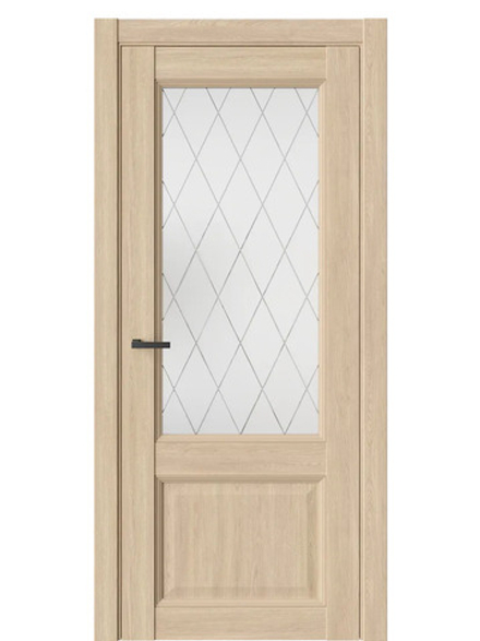 Двери WestStyle Enika 4 Сенди /Белое Сатинат  ДО