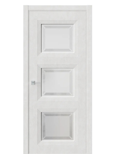 Двери WestStyle  Monte 6 Бетон Лайт /Белое Сатинат ДО