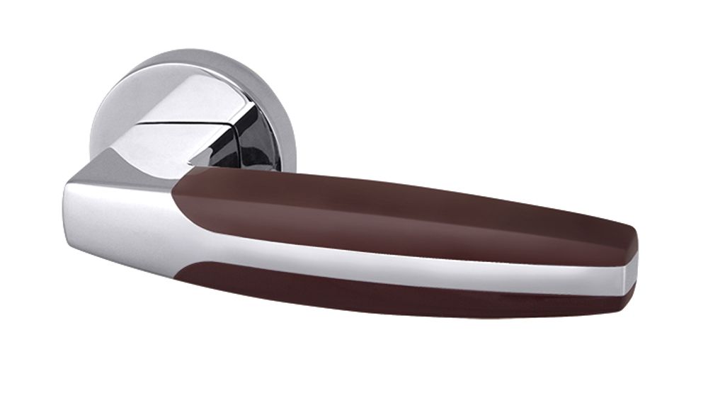 Дверные ручки armadillo arc urb2 cp brown-16 цвет- хром коричневый