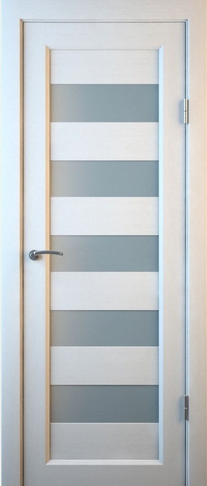 Межкомнатные двери MART DOORS С6 Белое дерево/Сатинат (ДО)