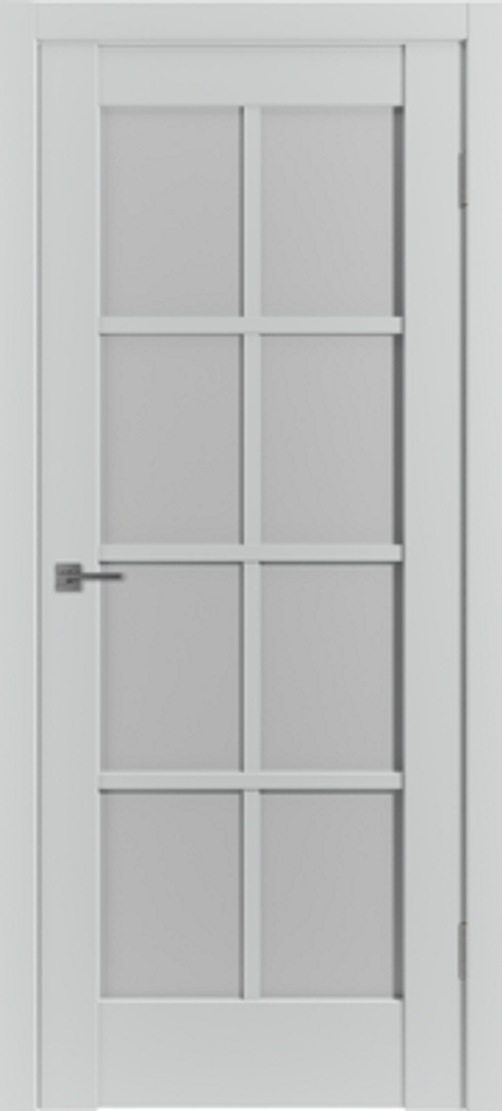 Межкомнатные двери ВФД "EMALEX ER1" EMALEX Steel / Whitel Cloud ДО