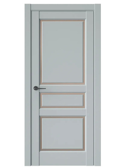 Двери WestStyle  LVT 5 Платиновый Дым/ Бронза Сатинат ДО