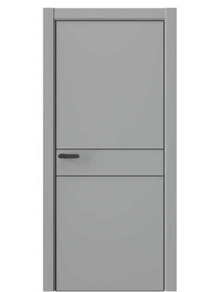 Двери WestStyle  "IN 20" Серая Гавань /алюм.кромка  ДГ