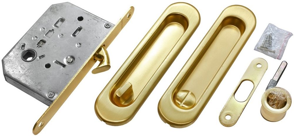 Комплект для раздвижных дверей morelli mhs150 wc sg цвет - матовое золото