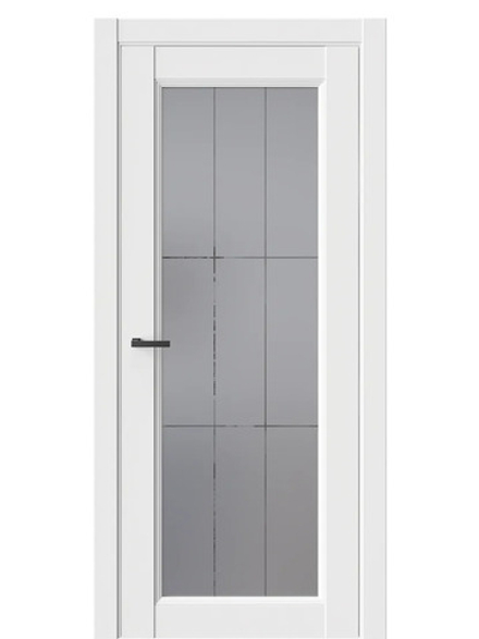 Двери WestStyle Enika 2 Emlayer белый /Графит Сатинат  ДО