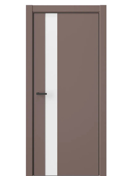 ДВЕРИ WestStyle  "IN 2" Милкшейк /Аляска сатин Matelac /алюм.кромка  ДО