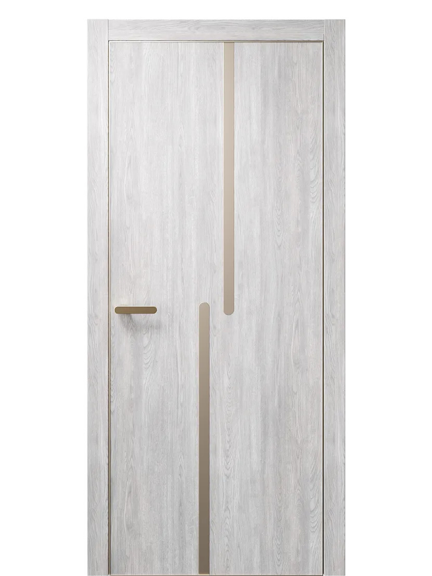 Двери WestStyle  "IN М2.2" Дуб Оксфорд /молдинг /алюм.кромка  ДГ