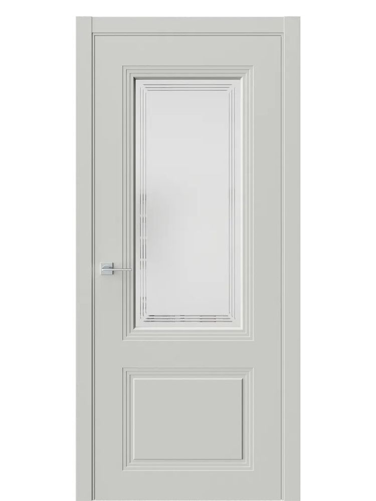 Двери WestStyle Monte 4 RAL 7038 Серый /Белое Сатинат ДО Двери WestStyle Monte 4 RAL 7038 Серый /Белое Сатинат ДО