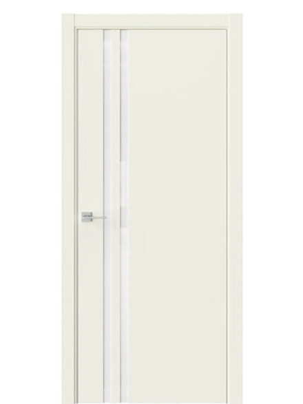 Двери WestStyle  "IN 37" EmLayer Бежевый /Аляска Lacobel /алюм.кромка  ДО