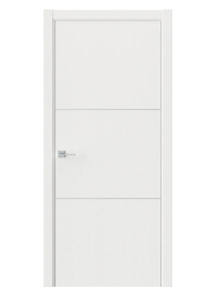 Двери WestStyle  "IN 26" Белое Дерево /алюм.кромка ДГ
