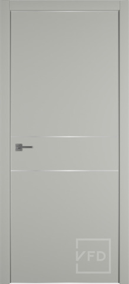 Межкомнатные двери "Urban 2H" Emalex Taupe SM 4x4 (Алюминиевая кромка) ДГ