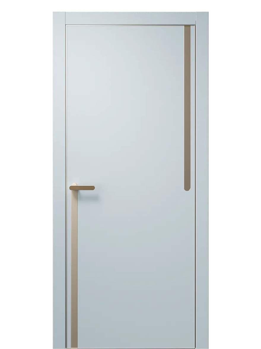 Двери WestStyle  "IN М2.3" Белая Ночь /молдинг /алюм.кромка  ДГ