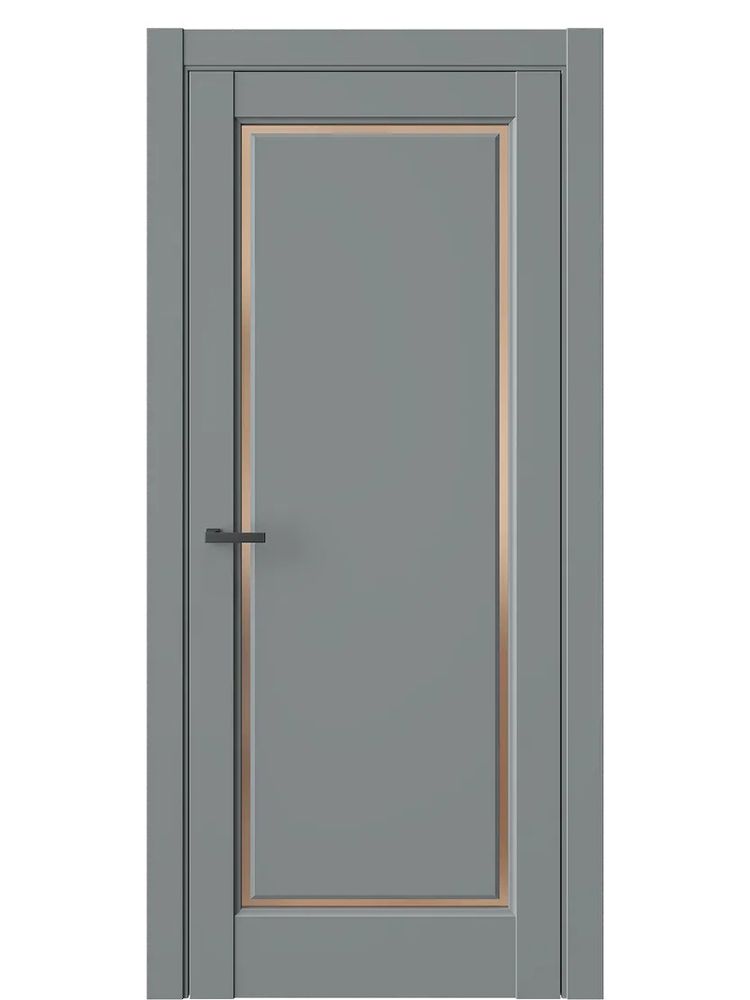 Двери WestStyle  LVT 1 Морская Галька/ Бронза Сатинат ДО