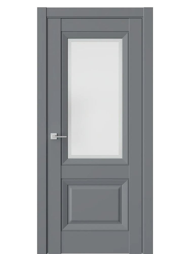 Двери WestStyle  PL4F Альпийская Ночь /Белое Сатинат /Молдинг ДО