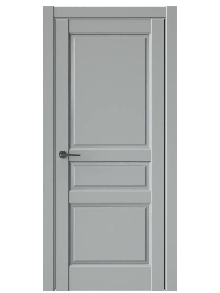 Двери WestStyle  LVT 5 Серая Гавань/ Графит Сатинат ДО