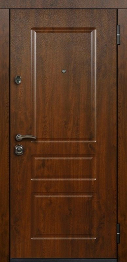 Сейф-дверь берлога оптима «гала» наружная панель с наличниками/коньяк статус с зеркалом