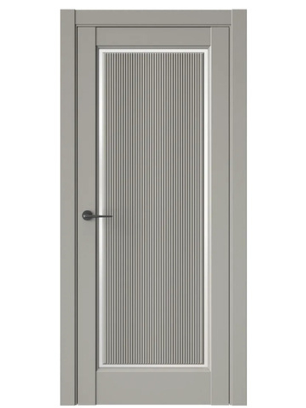 Двери WestStyle  LVT 1 FL Пустынное Золото/ Белое Сатинат ДО