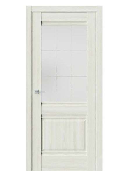 Двери WestStyle  "Ch 6"  Клен крем/ белое сатинат ДО