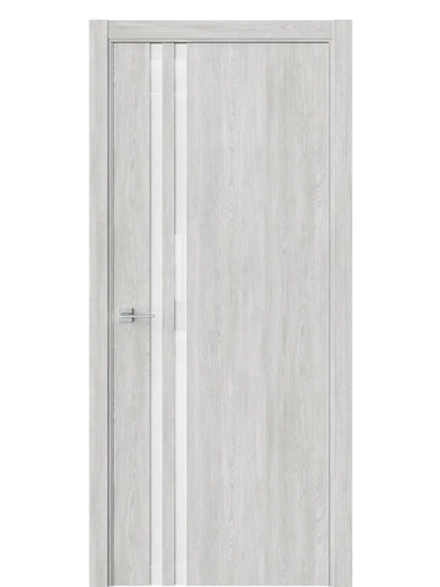 Двери WestStyle  "IN 37" Дуб Оксфорд /Аляска Lacobel /алюм.кромка  ДО