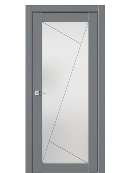 Двери WestStyle  NR2  Альпийская Ночь /Белое Сатинат ДО