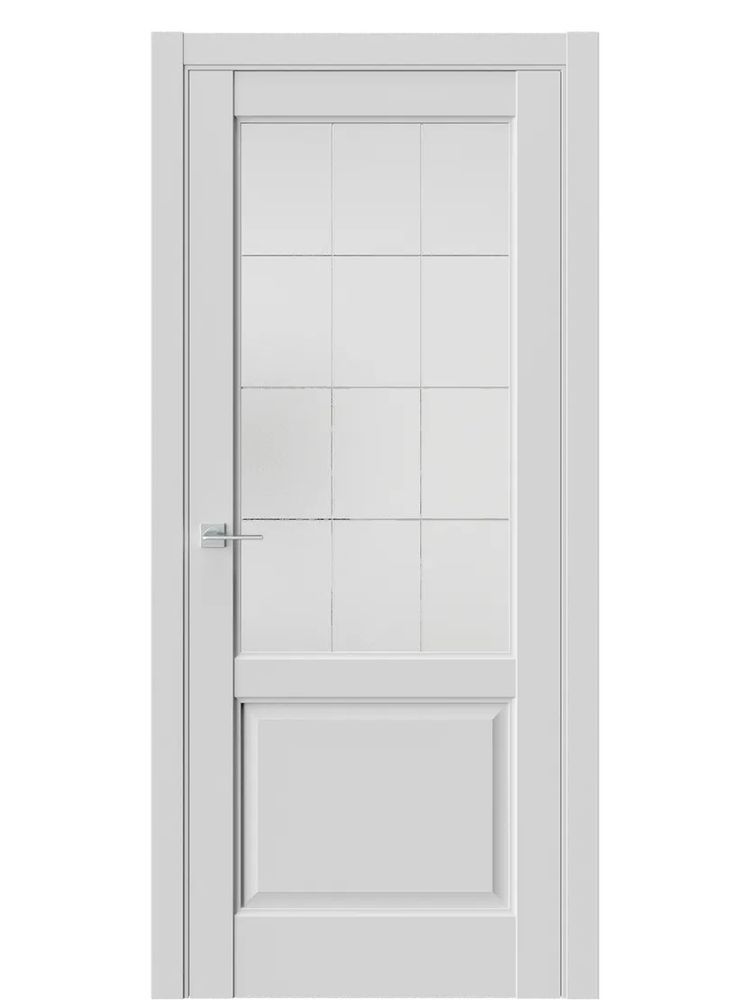 ДВЕРИ WestStyle  SE 4 EmLayer Серый /Белое Сатинат ДО