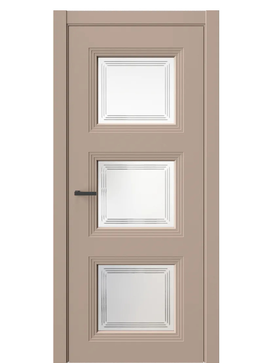 Двери WestStyle  Monte 6 Гляссе /Белое Сатинат ДО