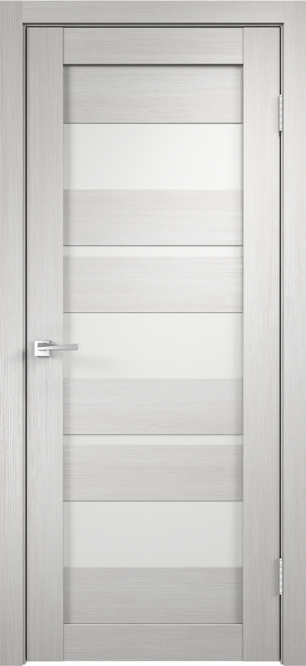 Межкомнатные двери VELLDORIS "Duplex" 12 Дуб белый стекло Matelux ДО
