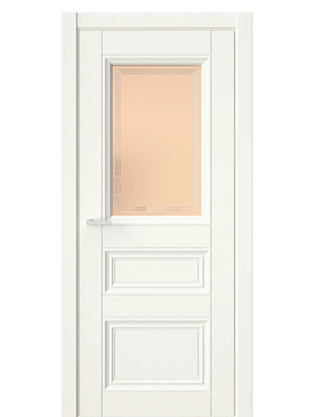 Двери WestStyle  Demiss 12  Бежевый / бронза сатинат ДО