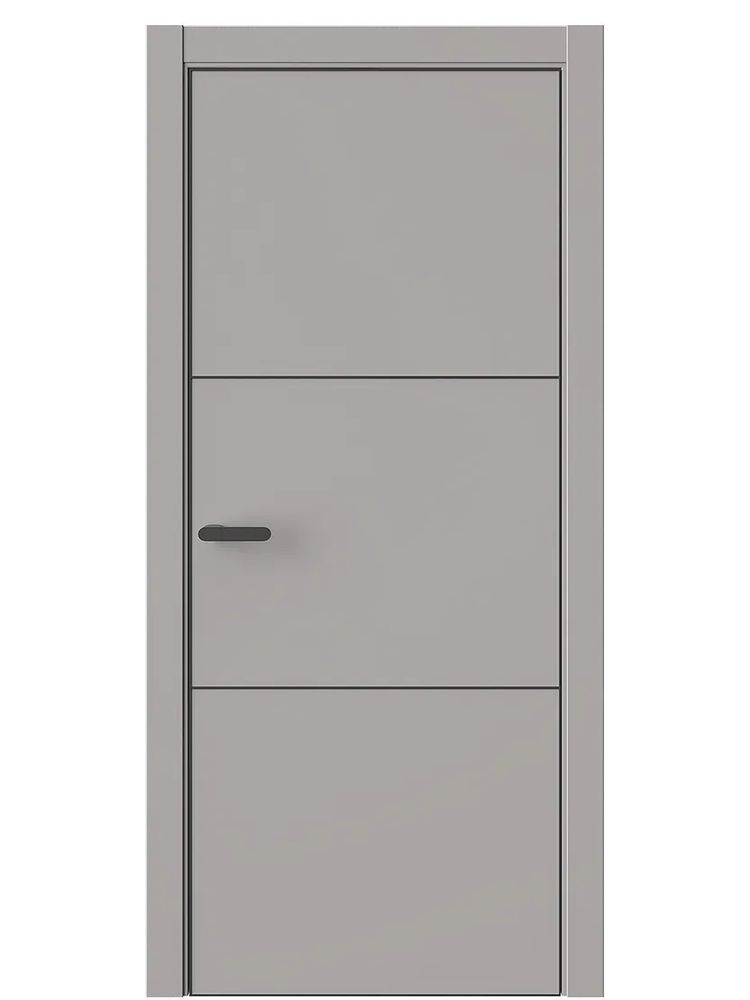 Двери WestStyle  &quot;IN 26&quot; Серая Гавань /алюм.кромка  ДГ
