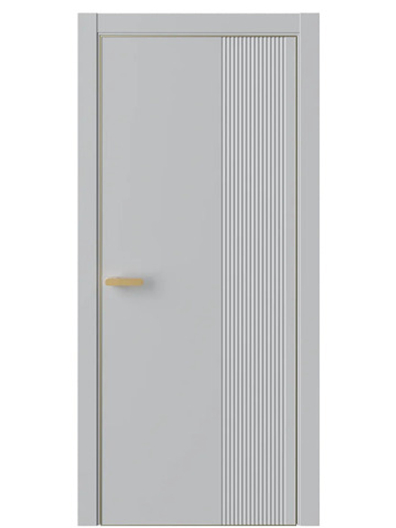 Двери WestStyle  "IN Flain 4" Агатовое Сияние /алюм.кромка  ДГ