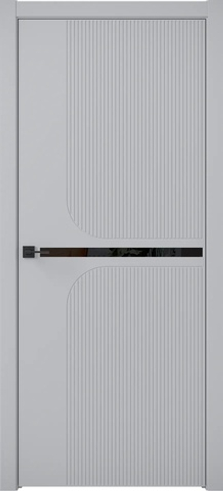 Двери Universe "Zeta Classic 10" (ДГО) черное стекло