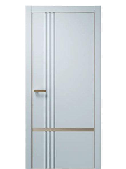 Двери WestStyle  "IN Miavi M" Белая Ночь /молдинг /алюм.кромка  ДГ