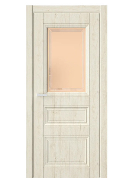 Двери WestStyle  Demiss 12  Дуб Джентл / бронза сатинат ДО