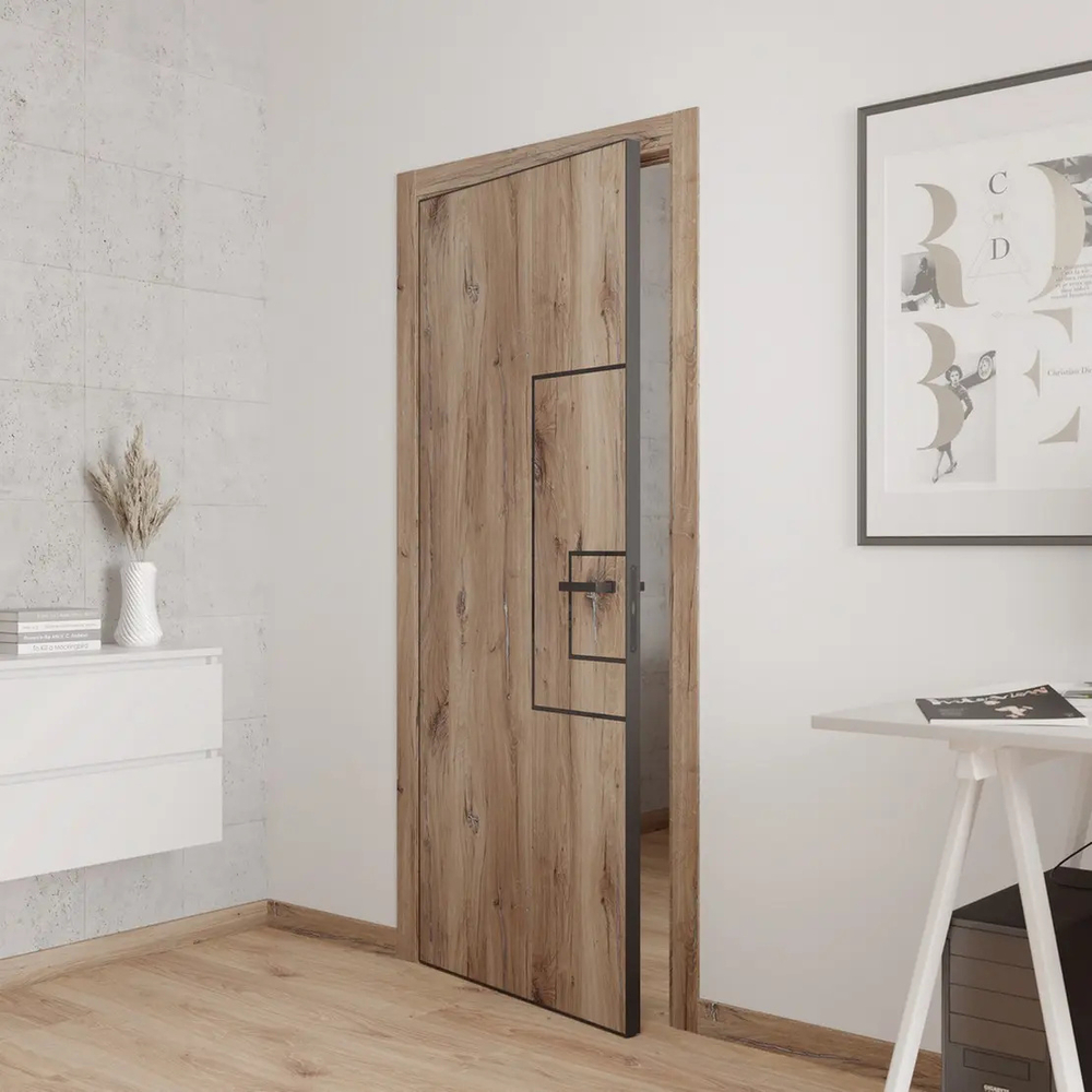 Двери WestStyle  "IN 41" Океанская Волна /алюм.кромка  ДГ