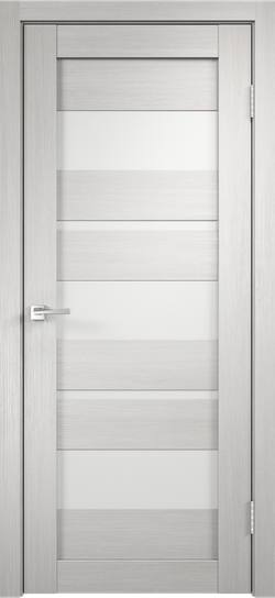 Межкомнатные двери VELLDORIS "Duplex" 12 Дуб белый стекло Matelux ДО