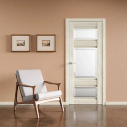 Двери WestStyle  "ChЕ 10" Клен Айс/ белое сатинат  ДО